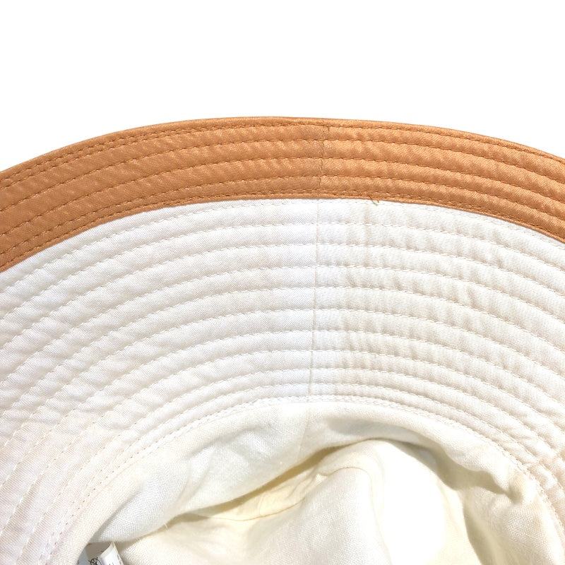 エルメス HERMES バケットハット ベージュ コットン コットン