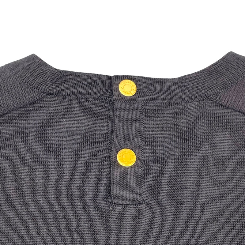 エルメス HERMES ニットトップス ブラック シルク レディース ニット