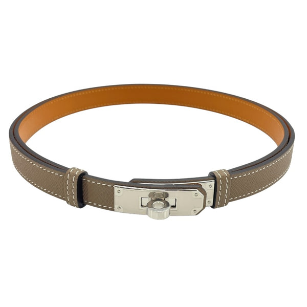 【未使用】HERMES エルメス　ベルト　ケリー　ヴォーエプソン レッド 未使用】HERMES エルメス ベルト ケリー ヴォーエプソン レッド