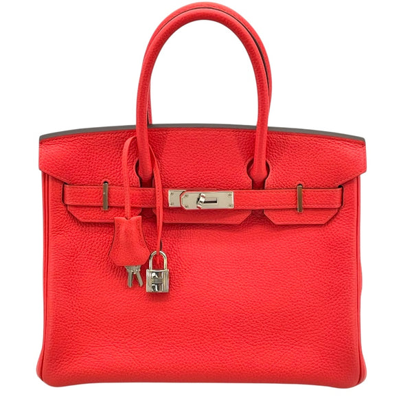 エルメス HERMES バーキン30 A刻 ローズジャイプール SV金具 トゴ レディース ハンドバッグ