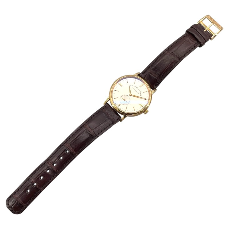 ランゲ＆ゾーネ A.LANGE&SOHNE サクソニア LSLS2194AD シルバー K18PG メンズ 腕時計