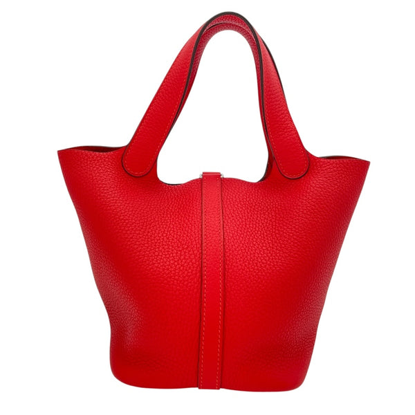 エルメス HERMES ピコタンロックPM A刻 ルージュトマト SV金具 トリヨン レディース ハンドバッグ