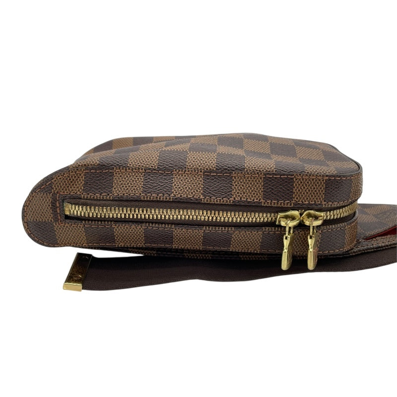 ルイ・ヴィトン LOUIS VUITTON ジェロニモス N51994 ブラウン ダミエ・エベヌ ユニセックス ウエストバッグ