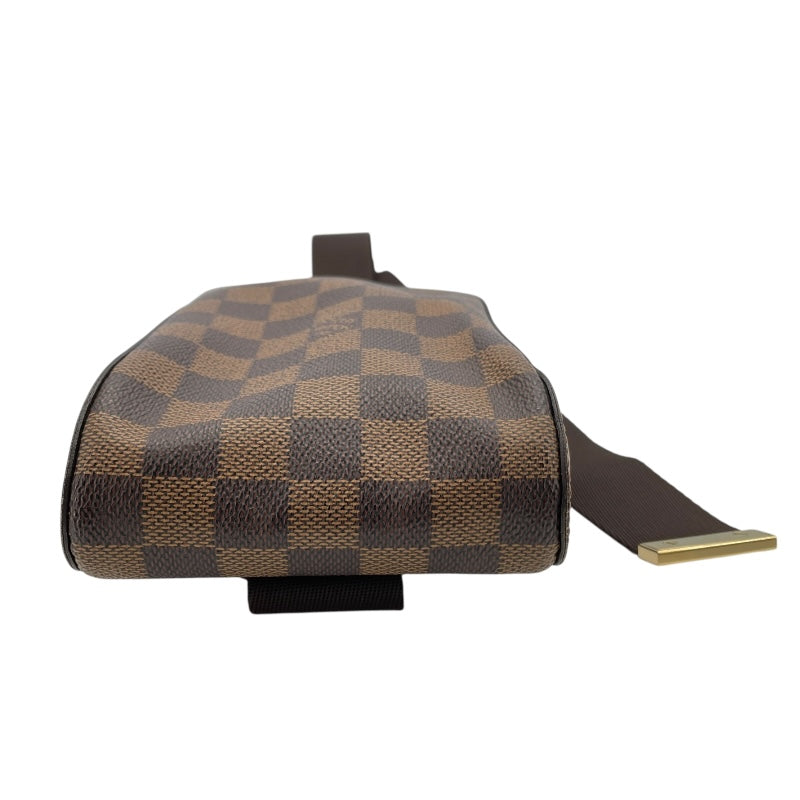 ルイ・ヴィトン LOUIS VUITTON ジェロニモス N51994 ブラウン ダミエ・エベヌ ユニセックス ウエストバッグ