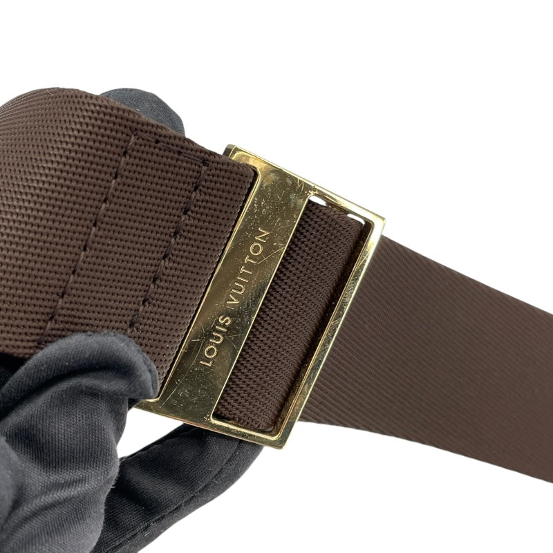 ルイ・ヴィトン LOUIS VUITTON ジェロニモス N51994 ブラウン ダミエ・エベヌ ユニセックス ウエストバッグ