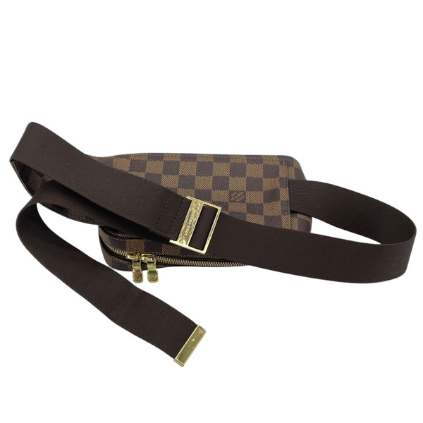 ルイ・ヴィトン LOUIS VUITTON ジェロニモス N51994 ブラウン ダミエ・エベヌ ユニセックス ウエストバッグ