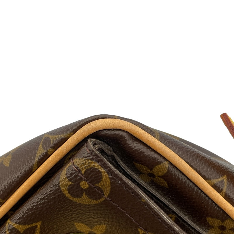 ルイ・ヴィトン LOUIS VUITTON ハドソンPM M40027 ブラウン モノグラムキャンバス レディース ショルダーバッグ