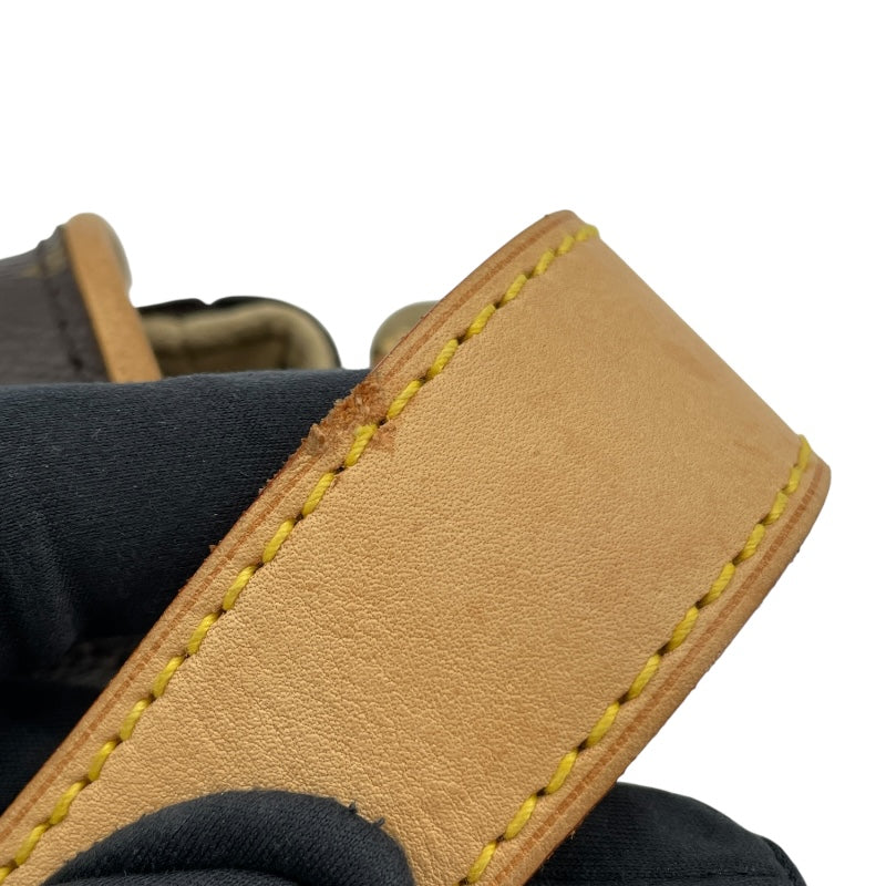 ルイ・ヴィトン LOUIS VUITTON ハドソンPM M40027 ブラウン モノグラムキャンバス レディース ショルダーバッグ