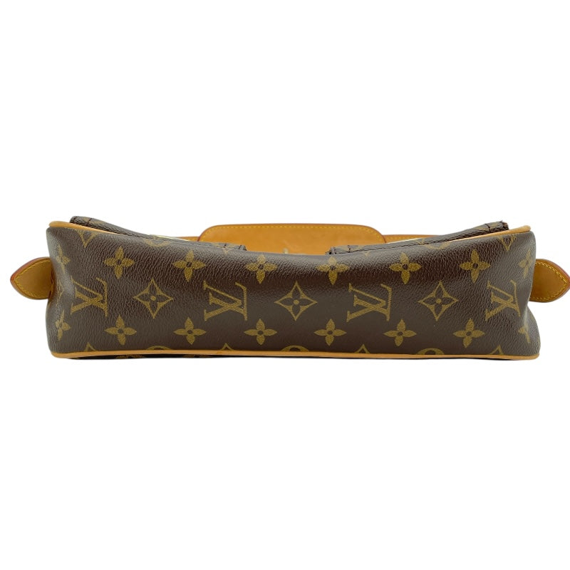 ルイ・ヴィトン LOUIS VUITTON ハドソンPM M40027 ブラウン モノグラムキャンバス レディース ショルダーバッグ