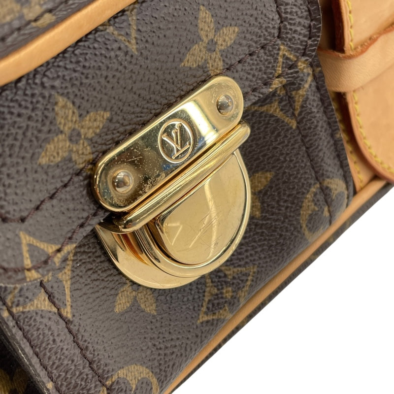 ルイ・ヴィトン LOUIS VUITTON ハドソンPM M40027 ブラウン モノグラムキャンバス レディース ショルダーバッグ