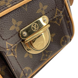 ルイ・ヴィトン LOUIS VUITTON ハドソンPM M40027 ブラウン モノグラムキャンバス レディース ショルダーバッグ