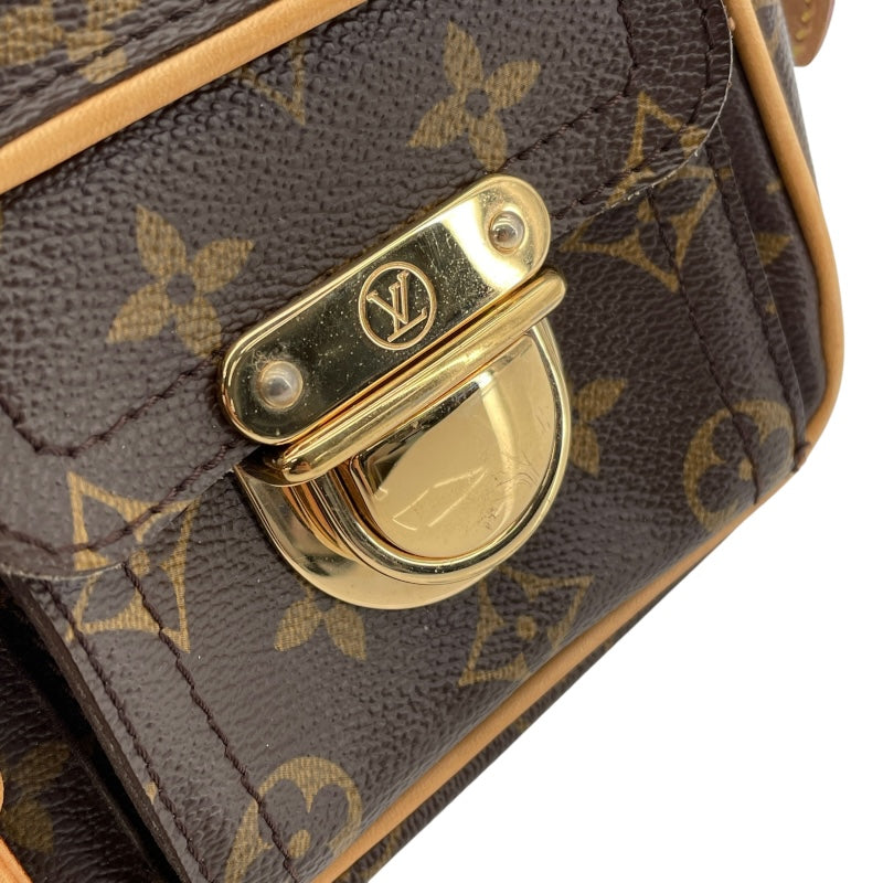 ルイ・ヴィトン LOUIS VUITTON ハドソンPM M40027 ブラウン モノグラムキャンバス レディース ショルダーバッグ