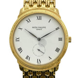 パテック・フィリップ PATEK PHILIPPE カラトラバ ホワイト K18YG 手巻き メンズ 腕時計