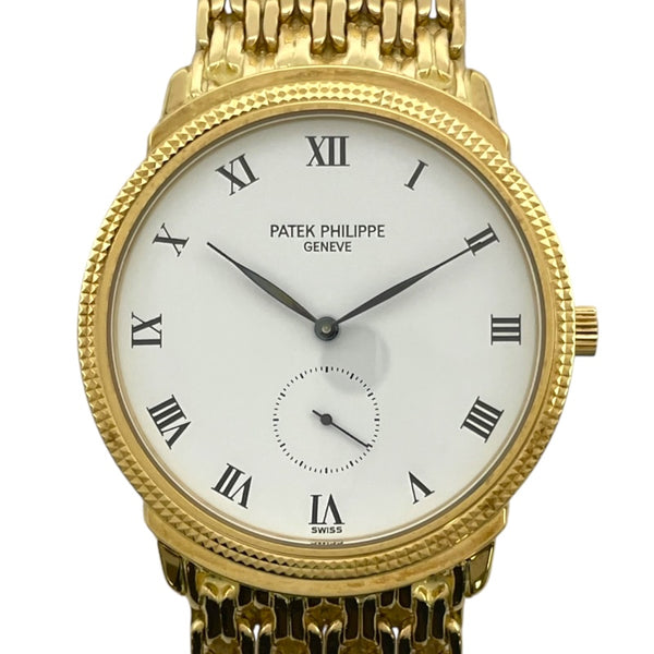 パテック・フィリップ PATEK PHILIPPE カラトラバ ホワイト K18YG 手巻き メンズ 腕時計
