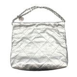 シャネル CHANEL CHANEL22スモール AS3260 シルバー SV金具 シャイニーカーフ レディース ハンドバッグ