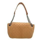 シャネル CHANEL ボーイシャネルワンショルダー 16番台 ベージュ SV金具 ラムスキン レディース ショルダーバッグ