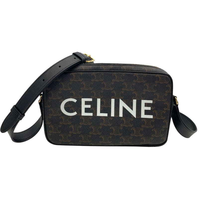 セリーヌ CELINE ミディアム メッセンジャーバッグ 194502 ブラック PVC/レザー ユニセックス ショルダーバッグ