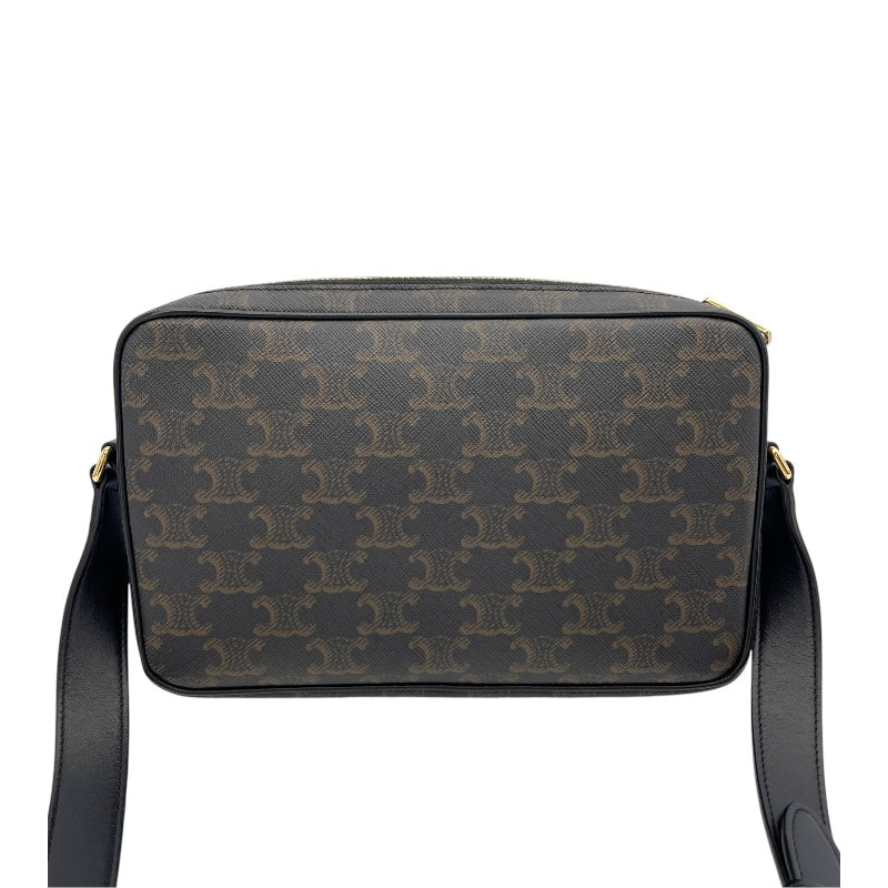 セリーヌ CELINE ミディアム メッセンジャーバッグ 194502 ブラック PVC/レザー ユニセックス ショルダーバッグ