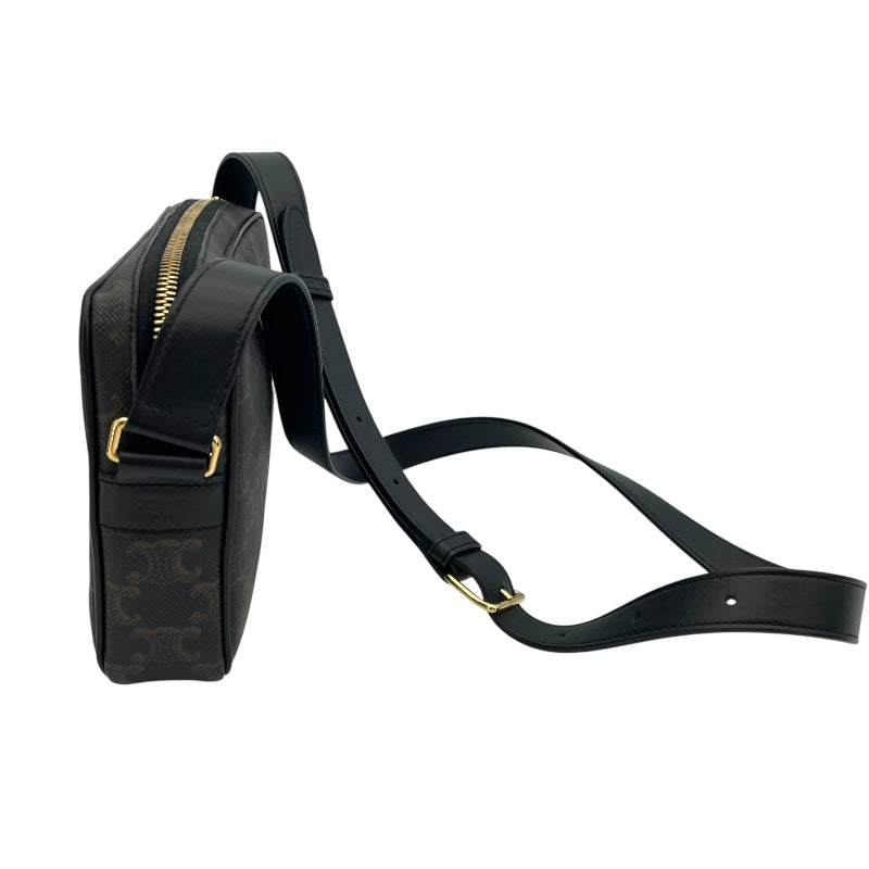 セリーヌ CELINE ミディアム メッセンジャーバッグ 194502 ブラック PVC/レザー ユニセックス ショルダーバッグ