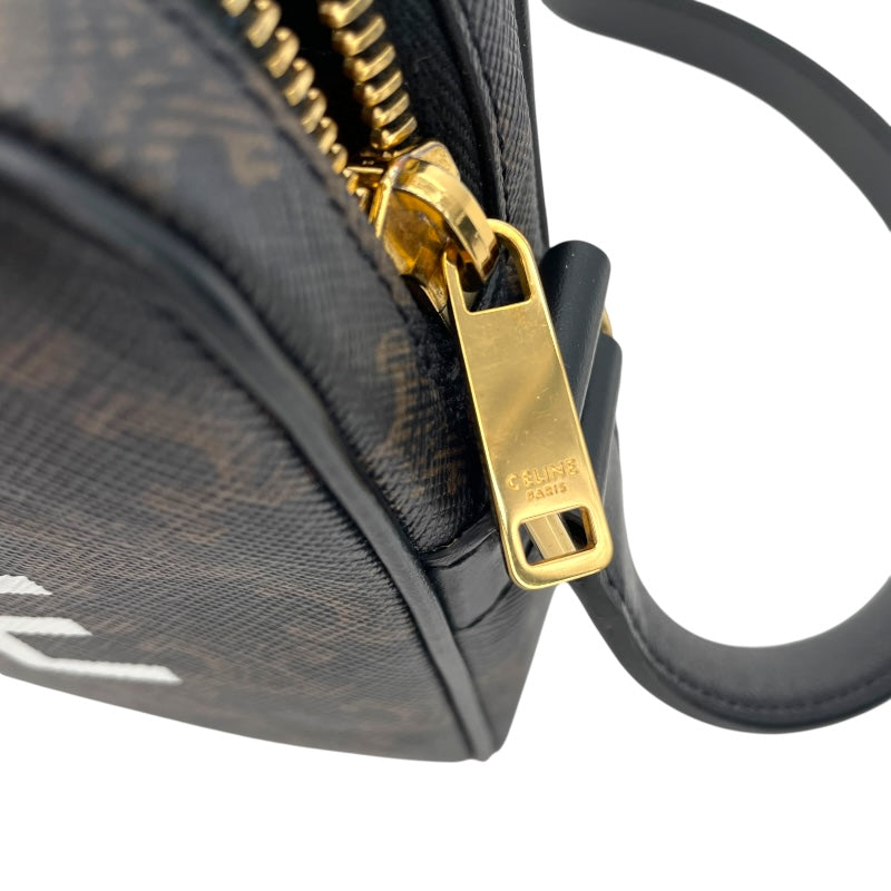 セリーヌ CELINE ミディアム メッセンジャーバッグ 194502 ブラック PVC/レザー ユニセックス ショルダーバッグ