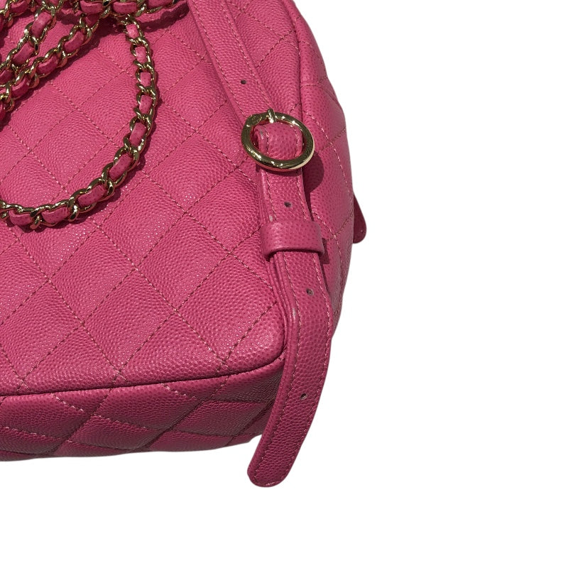 シャネル CHANEL マトラッセミニチェーンバッグパック AS0004 ピンク キャビア レディース リュック・デイパック