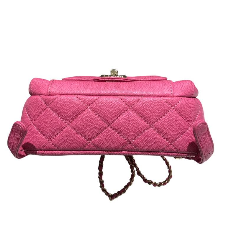 シャネル CHANEL マトラッセミニチェーンバッグパック AS0004 ピンク キャビア レディース リュック・デイパック