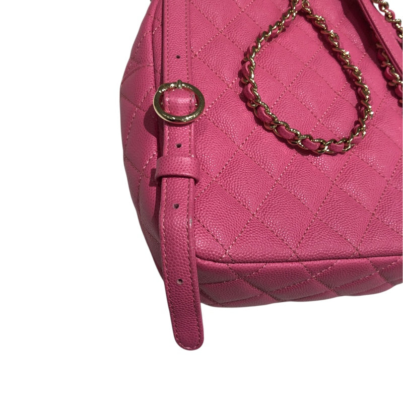 シャネル CHANEL マトラッセミニチェーンバッグパック AS0004 ピンク キャビア レディース リュック・デイパック