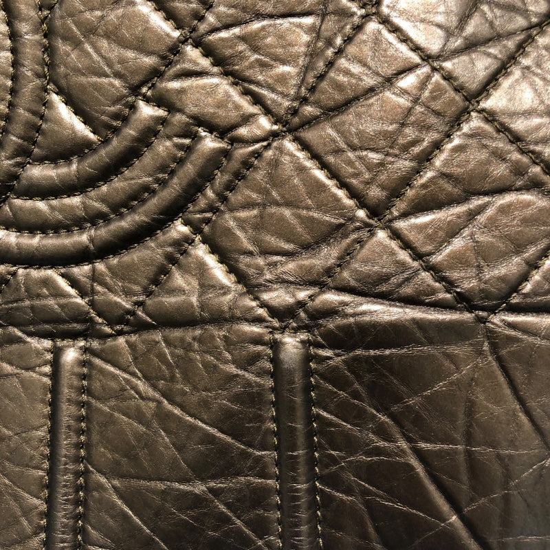 シャネル CHANEL ココマークチェーントート A47297 ブロンズ レザー レディース トートバッグ