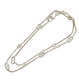 エルメス HERMES シェーヌダンクル　ファランドール　ロングネックレス シルバー Ag925 ジュエリー