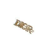 クリスチャン・ディオール Christian Dior ロゴヘアクリップ ゴールド メタル アクセサリー