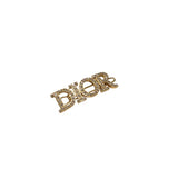 クリスチャン・ディオール Christian Dior ロゴヘアクリップ ゴールド メタル アクセサリー