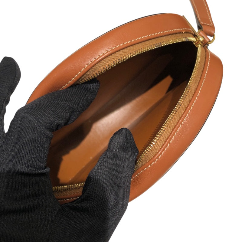 セリーヌ CELINE オーバルパース キュイル トリオンフ ショルダーバッグ 10I703DPQ タン カーフ レディース ショルダーバッグ