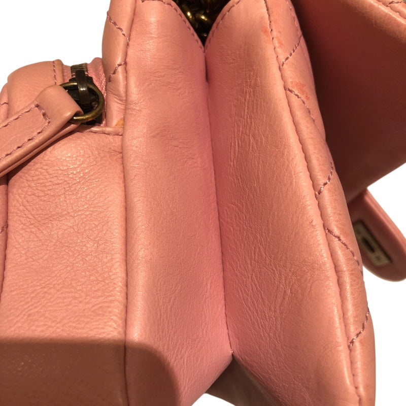 シャネル CHANEL マトラッセチェーンショルダー ピンク ラム レディース ショルダーバッグ