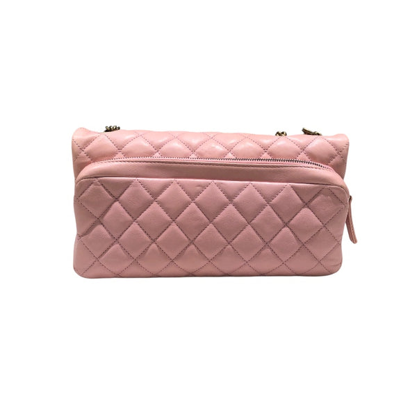 シャネル CHANEL マトラッセチェーンショルダー ピンク ラム レディース ショルダーバッグ