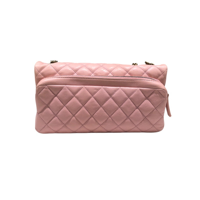 シャネル CHANEL マトラッセチェーンショルダー ピンク ラム レディース ショルダーバッグ