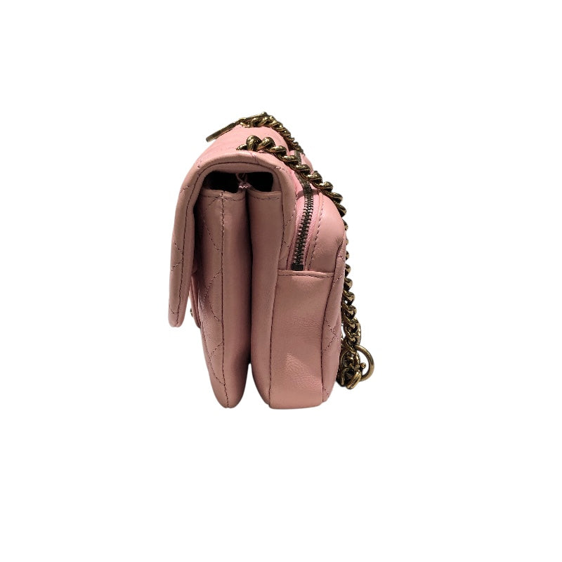 シャネル CHANEL マトラッセチェーンショルダー ピンク ラム レディース ショルダーバッグ