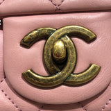 シャネル CHANEL マトラッセチェーンショルダー ピンク ラム レディース ショルダーバッグ