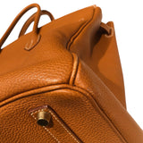 エルメス HERMES バーキン40 □E刻 ゴールド　ゴールド金具 トゴ レディース ハンドバッグ