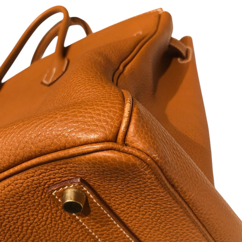 エルメス HERMES バーキン40 □E刻 ゴールド　ゴールド金具 トゴ レディース ハンドバッグ
