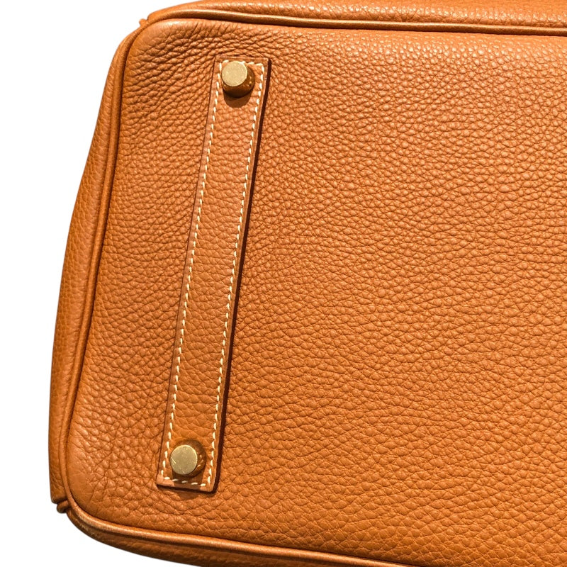エルメス HERMES バーキン40 □E刻 ゴールド　ゴールド金具 トゴ レディース ハンドバッグ