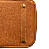 エルメス HERMES バーキン40 □E刻 ゴールド　ゴールド金具 トゴ レディース ハンドバッグ