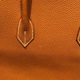 エルメス HERMES バーキン40 □E刻 ゴールド　ゴールド金具 トゴ レディース ハンドバッグ