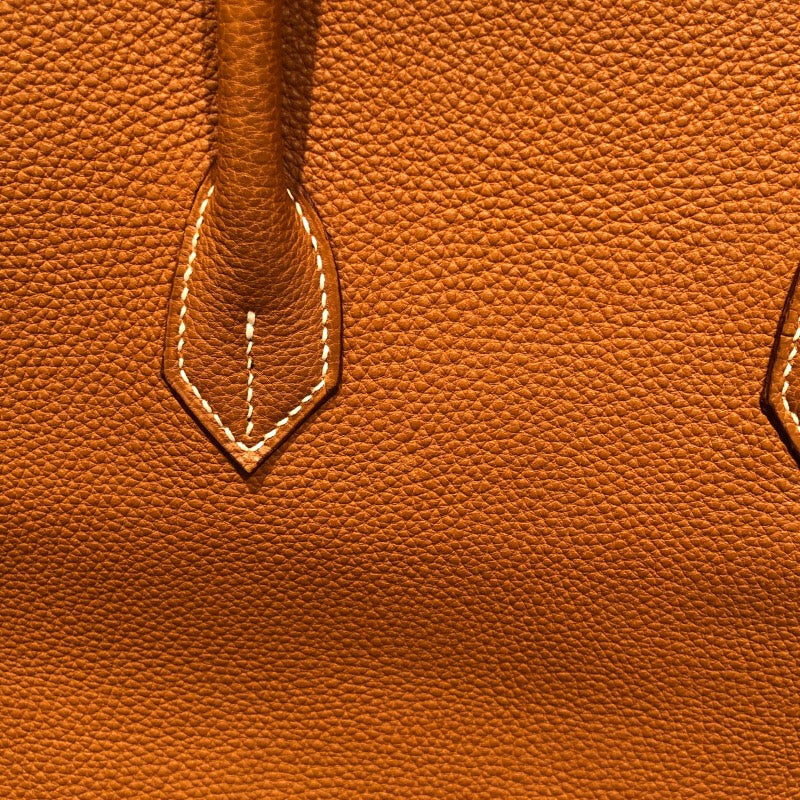エルメス HERMES バーキン40 □E刻 ゴールド　ゴールド金具 トゴ レディース ハンドバッグ