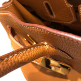 エルメス HERMES バーキン40 □E刻 ゴールド　ゴールド金具 トゴ レディース ハンドバッグ