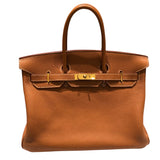 エルメス HERMES バーキン40 □E刻 ゴールド　ゴールド金具 トゴ レディース ハンドバッグ