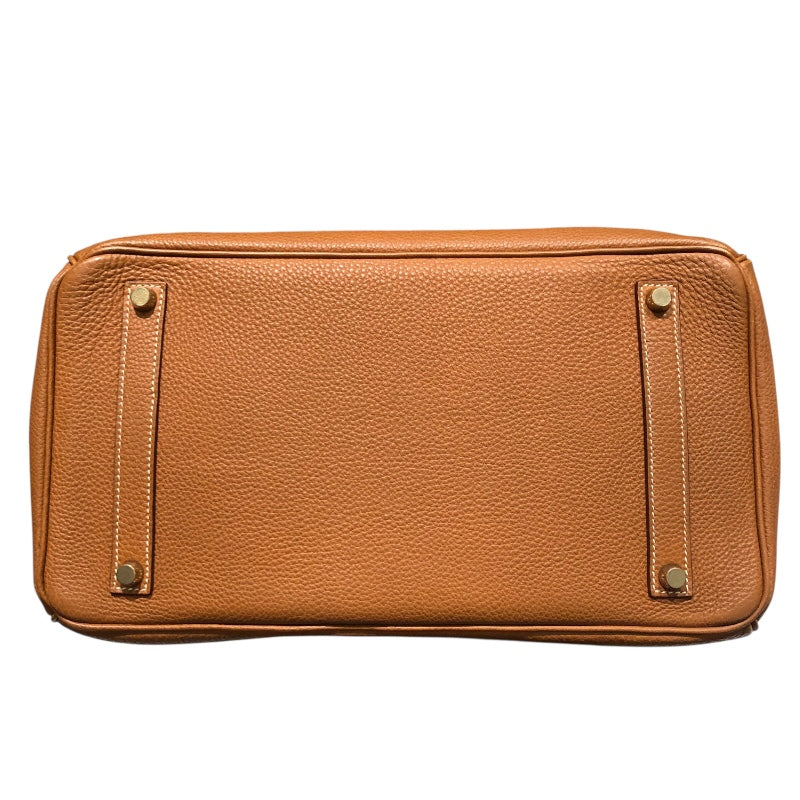 エルメス HERMES バーキン40 □E刻 ゴールド　ゴールド金具 トゴ レディース ハンドバッグ