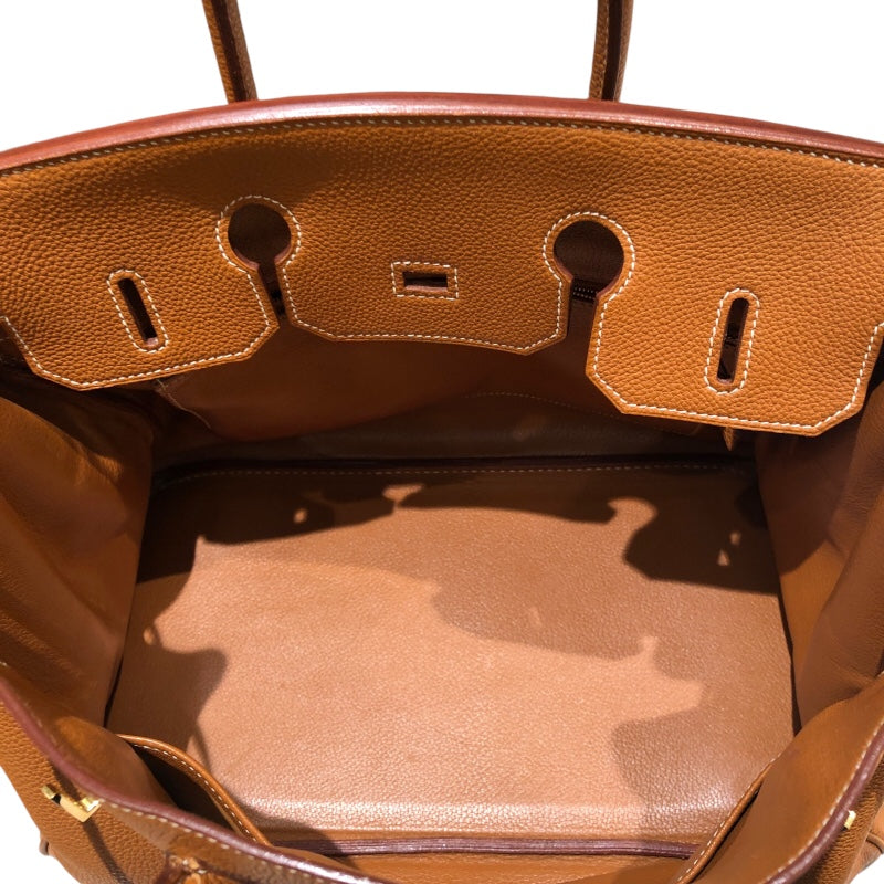 エルメス HERMES バーキン40 □E刻 ゴールド　ゴールド金具 トゴ レディース ハンドバッグ