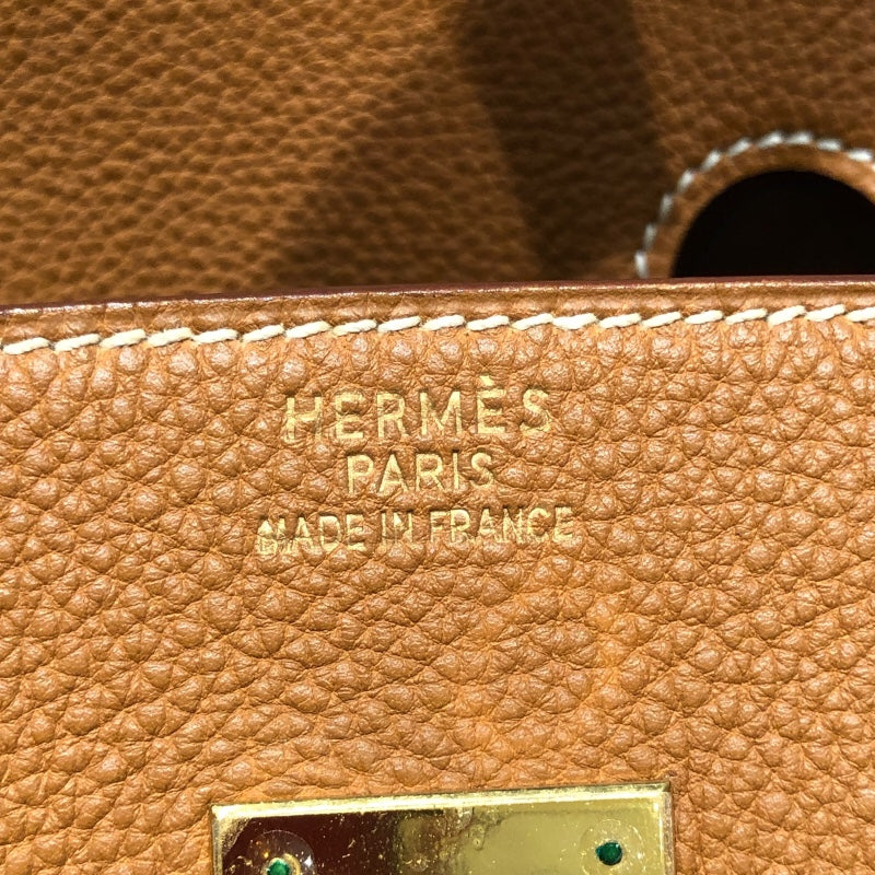 エルメス HERMES バーキン40 □E刻 ゴールド　ゴールド金具 トゴ レディース ハンドバッグ
