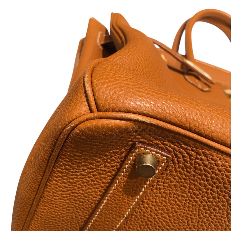エルメス HERMES バーキン40 □E刻 ゴールド　ゴールド金具 トゴ レディース ハンドバッグ