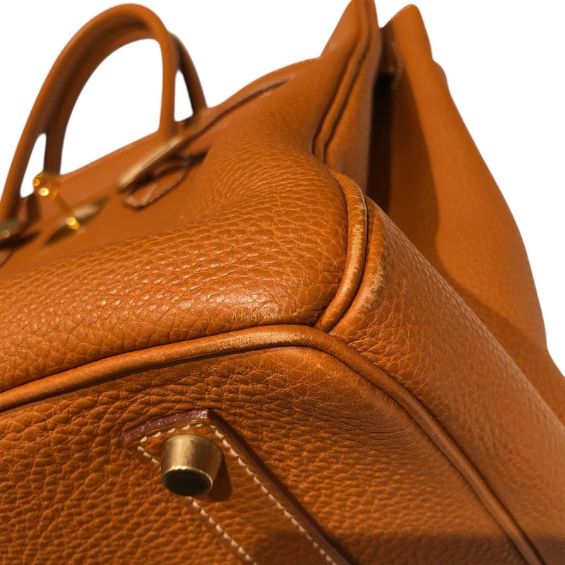 エルメス HERMES バーキン40 □E刻 ゴールド　ゴールド金具 トゴ レディース ハンドバッグ